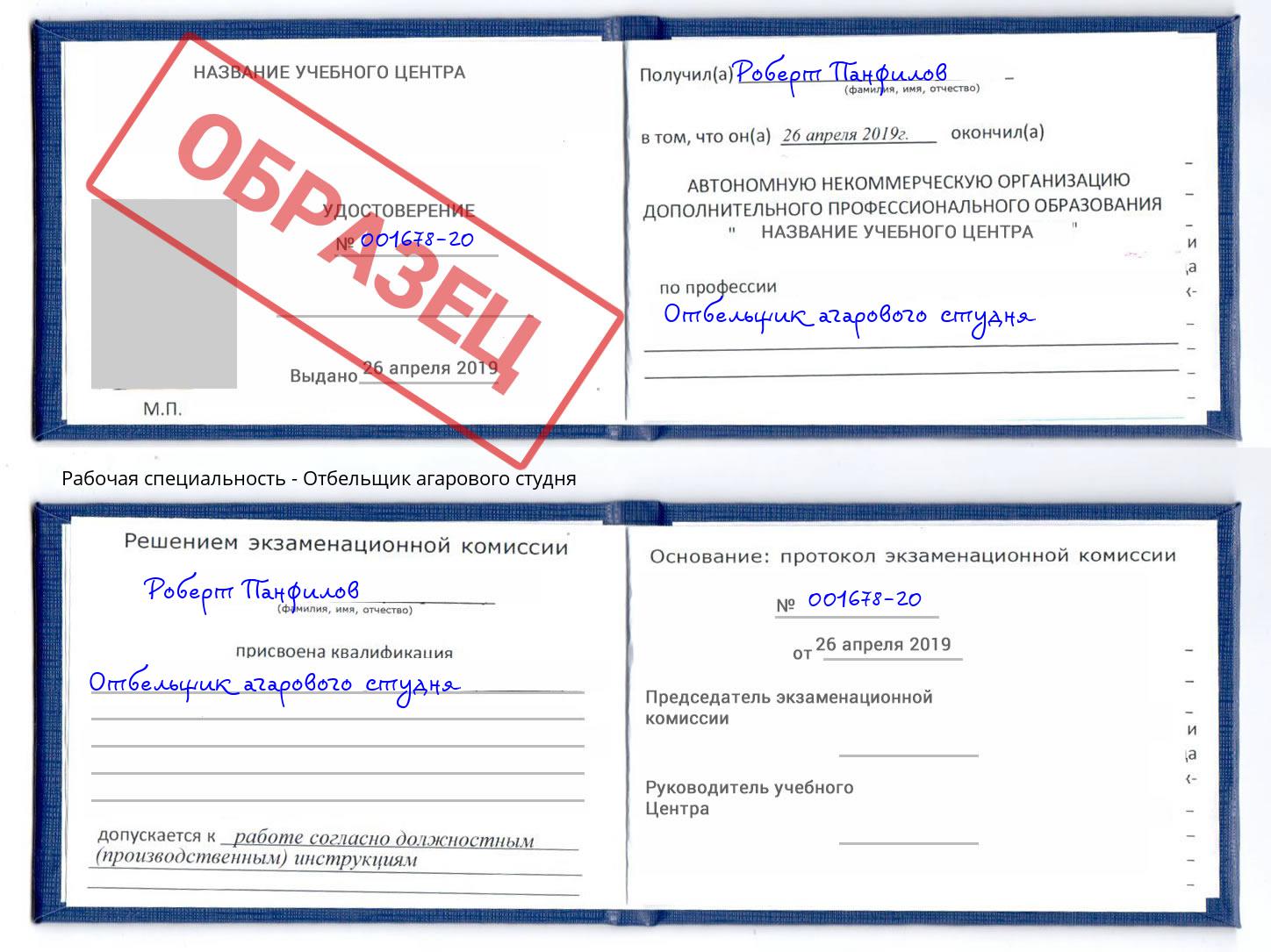 Отбельщик агарового студня Кирово-Чепецк